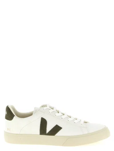 Veja Unisex Leather Campo Sneaker In White