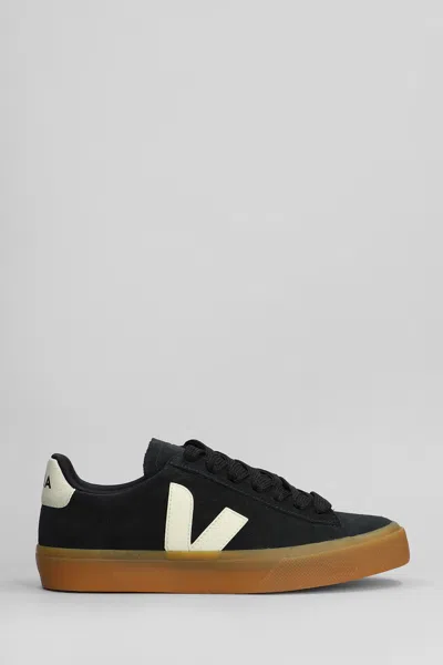 VEJA CAMPO SNEAKERS IN BLACK SUEDE