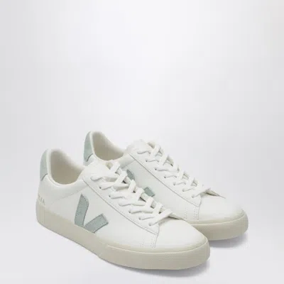 Veja Campo Sneakers In White And Matcha Leather