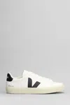 Veja Campo Leather Low-top Sneakers In White