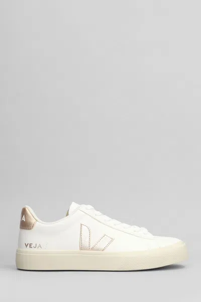 VEJA CAMPO SNEAKERS IN WHITE LEATHER
