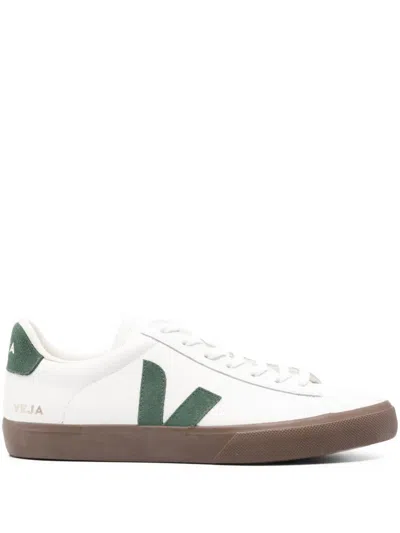 Veja Campo Sneakers In White Leather In Multi