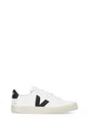 Veja Low Top Sneakers With Contrast Heel Tab In White