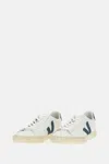 Veja Campo Leather Sneakers With Contrasting Accents In White