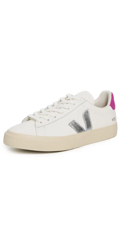 Veja Campo Sneakers White/silver/ultraviolet