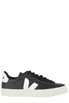 Veja Campo Sneakers With Textured Leather Upper In Black