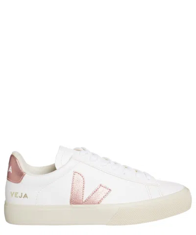 Veja Campo Sneakers Womens 4 White Nacre Leather Lace Up Lifestyle Shoes Eee4287