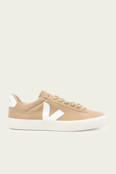 Veja Campo Suede Leather Men Sneaker In Dune White