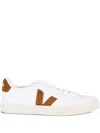 Veja Campo Suede-logo Sneakers In White