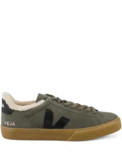 Veja Unisex Campo Fured Shoes In Mud Black Natural In Multi