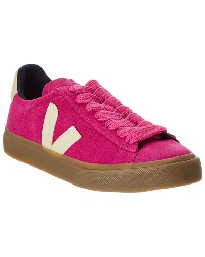 Veja Campo Suede Sneaker In Pink