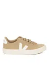 Veja Campo Low-top Suede Sneakers In Beige