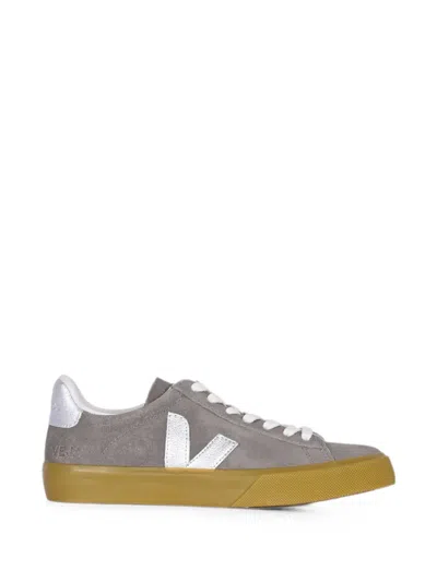 Veja Campo Suede Sneakers In Gray