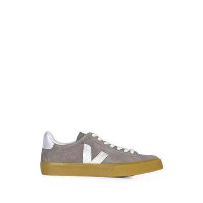 Veja Campo Suede Sneakers In Gray