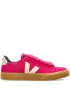 Veja Campo Suede Pink Pierre Natural Trainers In Pink