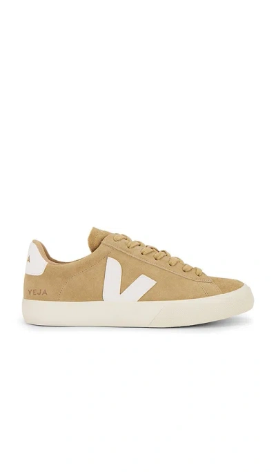 Veja Campo Low-top Suede Sneakers In Dune White