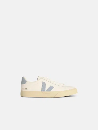Veja 'campo' White And Light Blue Leather Sneakers