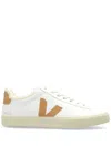 Veja Urca Sneakers In White And Camel Leather And Suede In White