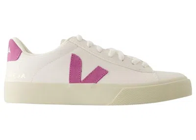 Pre-owned Veja Campo (women's) Sneakers In Extra White/mulberry