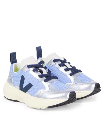 Veja Kids' Canary Alveomesh Sneakers In Blue