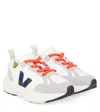 Veja Canary Suede-trimmed Leather Sneakers In Multi