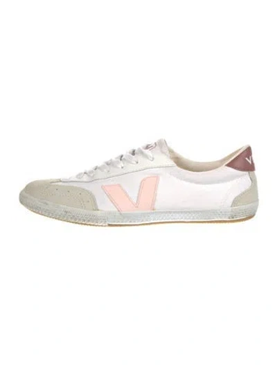 Pre-owned Veja Canvas Colorblock Pattern Sneakers In Multi