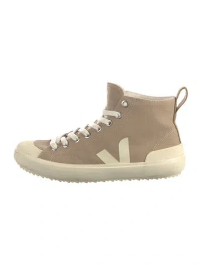 Pre-owned Veja Canvas Colorblock Pattern Sneakers In Neutral