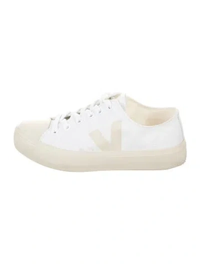 Pre-owned Veja Canvas Colorblock Pattern Sneakers In White