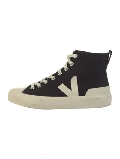 Pre-owned Veja Canvas Sneakers In Black