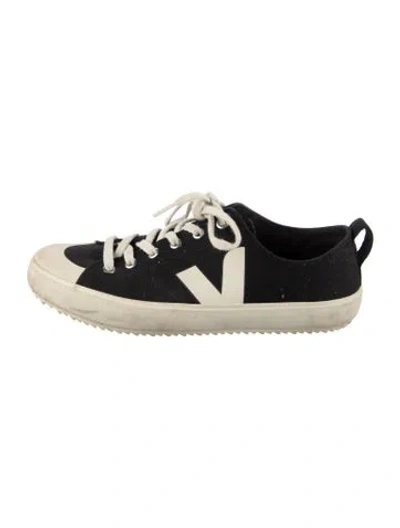 Pre-owned Veja Canvas Sneakers In Black