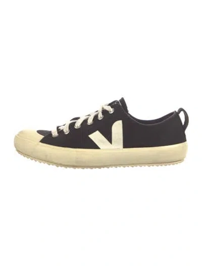 Pre-owned Veja Canvas Sneakers In Black