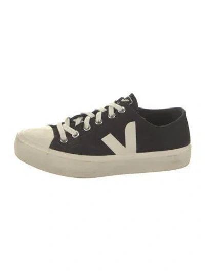 Pre-owned Veja Canvas Sneakers In Black