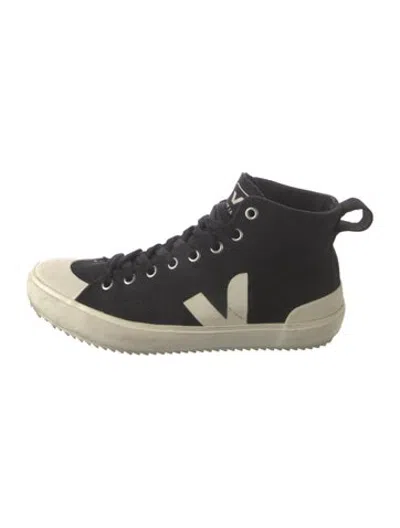 Pre-owned Veja Canvas Sneakers In Black/neutrals