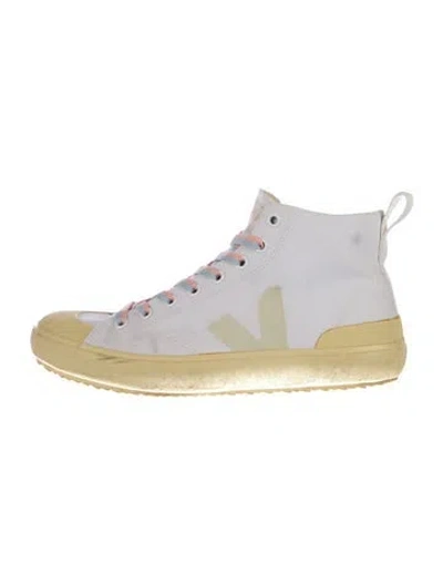 Pre-owned Veja Canvas Sneakers In White