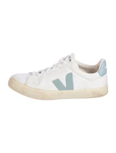 Pre-owned Veja Canvas Sneakers In White
