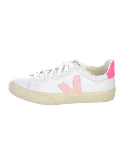 Pre-owned Veja Canvas Sneakers In White