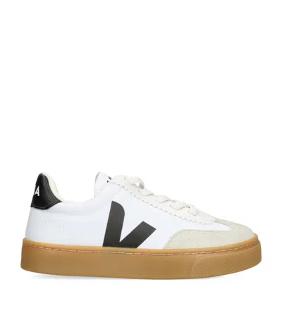 Veja Kids' Canvas Volley Sneakers In White