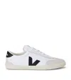Veja V-10 White Sneakers With Side Logo Application In Leather Unisex In White