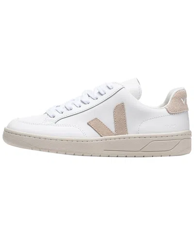 Veja V-12 Calfskin Sneakers In White