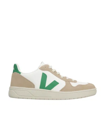 Veja Colour-block Low-top Sneakers In White