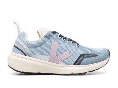 Pre-owned Veja Condor 2 Alveomesh Steele Parme (women's) Sneakers In Sky Blue/liilac Purple/navy Blue