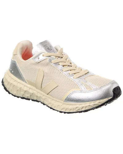 Veja Natural Silver Logo Sneakers In Brown