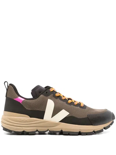 Veja Mesh Panelled Sneakers In Brown