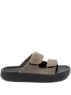 Veja Dual-strap Suede Sandals
