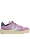 Veja Eco-friendly White Sneakers With Suede And Leather In Purple