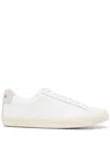 Veja White Leather Sneakers With Embroidered Logo