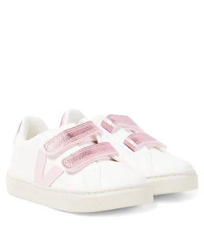 Veja Kids' Sneakers Esplar Aus Leder In Weiss