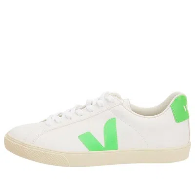 Veja Esplar Logo Chromefree 'white Neon Green'