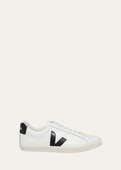 VEJA ESPLAR LOGO LEATHER LOW-TOP SNEAKERS