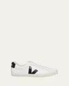 Veja Esplar Logo Leather Low-top Sneakers In White